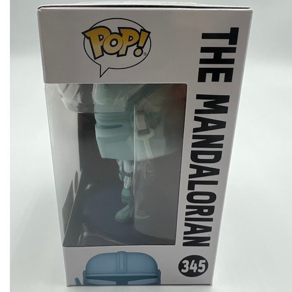 Funko Pop Star Wars The Mandalorian 345 Exclusive Glow in the Dark New - Picture 3 of 6